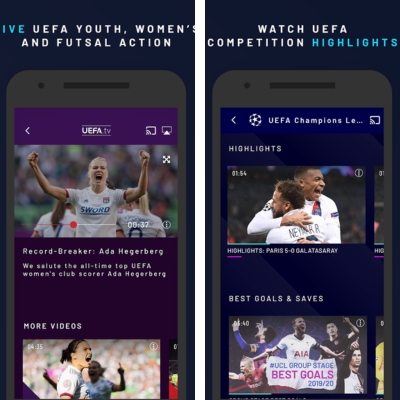 UEFA.TV apps live futsal