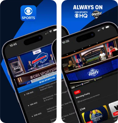 CBS Sports apps live tennis