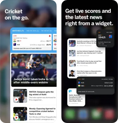 ESPNcricinfo cricket apps