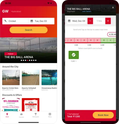 GW Sports App volleyball