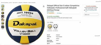 Ball Accessories for Playing Volleyball
